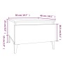 Mesa auxiliar madera contrachapada roble marrón 50x46x35 cm de vidaXL, Mesas auxiliares - Ref: Foro24-819530, Precio: 34,17 €...