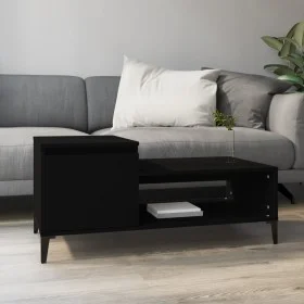 Mesa de centro madera contrachapada negro 100x50x45 cm de vidaXL, Mesas de centro - Ref: Foro24-821133, Precio: 49,79 €, Desc...