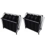 Separador de colada con bolsas 2 unidades negro y gris de vidaXL, Cestas para ropa - Ref: Foro24-276041, Precio: 70,58 €, Des...