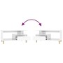 Mesa de centro madera contrachapada blanco brillo 90x49x45 cm de vidaXL, Mesas de centro - Ref: Foro24-819614, Precio: 73,39 ...