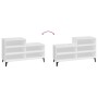 Mueble zapatero madera contrachapada blanco 102x36x60 cm de vidaXL, Zapateros y organizadores de calzado - Ref: Foro24-819732...