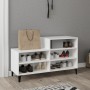 Mueble zapatero madera contrachapada blanco 102x36x60 cm de vidaXL, Zapateros y organizadores de calzado - Ref: Foro24-819732...