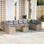 Conjunto de sofá de jardín Beige ratán sintético en Sofás de exterior | Comprar online en Foru.es
