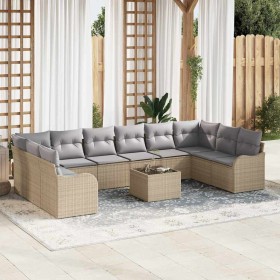 Conjunto de sofá de jardín Beige ratán sintético en Sofás de exterior | Comprar online en Foru.es