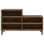 Mueble zapatero madera contrachapada roble ahumado 102x36x60 cm de vidaXL, Zapateros y organizadores de calzado - Ref: Foro24...