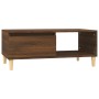 Mesa de centro madera contrachapada marrón roble 90x50x36,5 cm de vidaXL, Mesas de centro - Ref: Foro24-821051, Precio: 45,11...