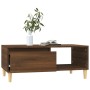 Mesa de centro madera contrachapada marrón roble 90x50x36,5 cm de vidaXL, Mesas de centro - Ref: Foro24-821051, Precio: 45,11...