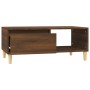 Mesa de centro madera contrachapada marrón roble 90x50x36,5 cm de vidaXL, Mesas de centro - Ref: Foro24-821051, Precio: 45,11...