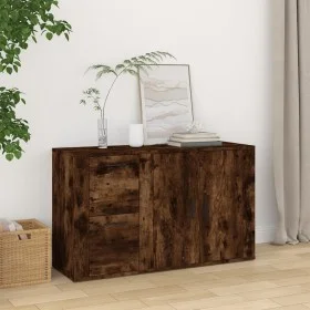 Aparador madera contrachapada roble ahumado 100x33x59,5 cm de vidaXL, Aparadores - Ref: Foro24-821001, Precio: 100,26 €, Desc...