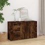 Aparador madera contrachapada roble ahumado 100x33x59,5 cm de vidaXL, Aparadores - Ref: Foro24-821001, Precio: 101,81 €, Desc...