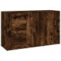 Aparador madera contrachapada roble ahumado 100x33x59,5 cm de vidaXL, Aparadores - Ref: Foro24-821001, Precio: 101,81 €, Desc...