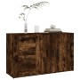 Aparador madera contrachapada roble ahumado 100x33x59,5 cm de vidaXL, Aparadores - Ref: Foro24-821001, Precio: 101,81 €, Desc...