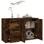 Aparador madera contrachapada roble ahumado 100x33x59,5 cm de vidaXL, Aparadores - Ref: Foro24-821001, Precio: 101,81 €, Desc...