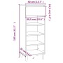 Mueble zapatero madera contrachapada blanco brillo 40x36x105 cm de vidaXL, Zapateros y organizadores de calzado - Ref: Foro24...