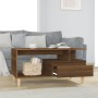 Mesa de centro madera contrachapada roble marrón 90x49x45 cm de vidaXL, Mesas de centro - Ref: Foro24-819619, Precio: 64,37 €...