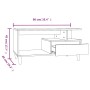 Mesa de centro madera contrachapada roble marrón 90x49x45 cm de vidaXL, Mesas de centro - Ref: Foro24-819619, Precio: 64,37 €...