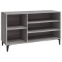 Mueble zapatero madera contrachapada gris Sonoma 102x36x60 cm de vidaXL, Zapateros y organizadores de calzado - Ref: Foro24-8...
