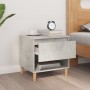 Mesita de noche madera contrachapada gris hormigón 50x46x50 cm de vidaXL, Mesitas de noche - Ref: Foro24-819540, Precio: 43,4...