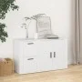 Aparador de madera contrachapada blanco 100x33x59,5 cm de vidaXL, Aparadores - Ref: Foro24-820996, Precio: 108,11 €, Descuent...