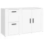 Aparador de madera contrachapada blanco 100x33x59,5 cm de vidaXL, Aparadores - Ref: Foro24-820996, Precio: 108,11 €, Descuent...