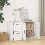 Aparador de madera contrachapada blanco 100x33x59,5 cm de vidaXL, Aparadores - Ref: Foro24-820996, Precio: 108,11 €, Descuent...