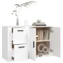Aparador de madera contrachapada blanco 100x33x59,5 cm de vidaXL, Aparadores - Ref: Foro24-820996, Precio: 108,11 €, Descuent...