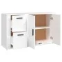 Aparador de madera contrachapada blanco 100x33x59,5 cm de vidaXL, Aparadores - Ref: Foro24-820996, Precio: 108,11 €, Descuent...