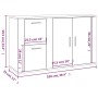 Aparador de madera contrachapada blanco 100x33x59,5 cm de vidaXL, Aparadores - Ref: Foro24-820996, Precio: 109,66 €, Descuent...