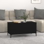 Mesa de centro madera contrachapada negro 90x44,5x45 cm de vidaXL, Mesas de centro - Ref: Foro24-819589, Precio: 70,33 €, Des...