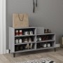 Mueble zapatero madera contrachapada gris Sonoma 102x36x60 cm de vidaXL, Zapateros y organizadores de calzado - Ref: Foro24-8...