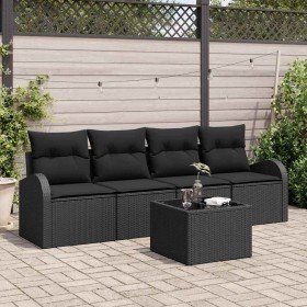Conjunto de sofá de jardín Manual Negro 55 x 55 x 37 cm en Sofás de exterior | Comprar online en Foru.es