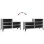 Mueble zapatero madera contrachapada gris Sonoma 102x36x60 cm de vidaXL, Zapateros y organizadores de calzado - Ref: Foro24-8...