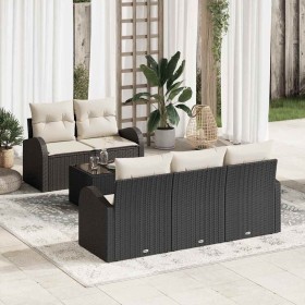 Conjunto de sofá de jardín Negro 55 x 55 x 37 cm en Sofás de exterior | Comprar online en Foru.es