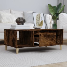 Mesa de centro madera contrachapada roble ahumado 90x50x36,5 cm de vidaXL, Mesas de centro - Ref: Foro24-821065, Precio: 48,4...
