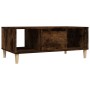 Mesa de centro madera contrachapada roble ahumado 90x50x36,5 cm de vidaXL, Mesas de centro - Ref: Foro24-821065, Precio: 48,4...