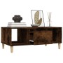 Mesa de centro madera contrachapada roble ahumado 90x50x36,5 cm de vidaXL, Mesas de centro - Ref: Foro24-821065, Precio: 48,4...