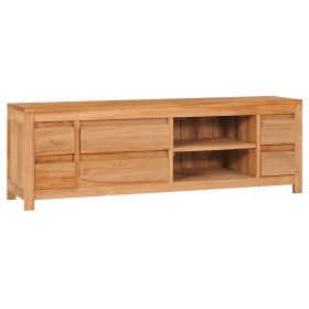 Mueble de TV de madera maciza de acacia 115x30x40 cm en Muebles TV | Comprar online en Foru.es