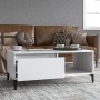 Mesa de centro madera contrachapada blanco 90x50x36,5 cm de vidaXL, Mesas de centro - Ref: Foro24-821052, Precio: 49,94 €, De...