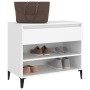 Mueble zapatero madera contrachapada blanco 70x36x60 cm de vidaXL, Zapateros y organizadores de calzado - Ref: Foro24-819764,...