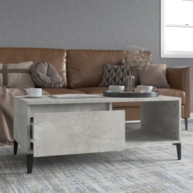 Mesa de centro madera contrachapada gris hormigón 90x50x36,5 cm de vidaXL, Mesas de centro - Ref: Foro24-821056, Precio: 70,8...