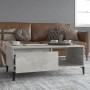 Mesa de centro madera contrachapada gris hormigón 90x50x36,5 cm de vidaXL, Mesas de centro - Ref: Foro24-821056, Precio: 70,8...
