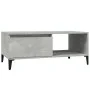 Mesa de centro madera contrachapada gris hormigón 90x50x36,5 cm de vidaXL, Mesas de centro - Ref: Foro24-821056, Precio: 70,0...