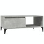 Mesa de centro madera contrachapada gris hormigón 90x50x36,5 cm de vidaXL, Mesas de centro - Ref: Foro24-821056, Precio: 70,8...