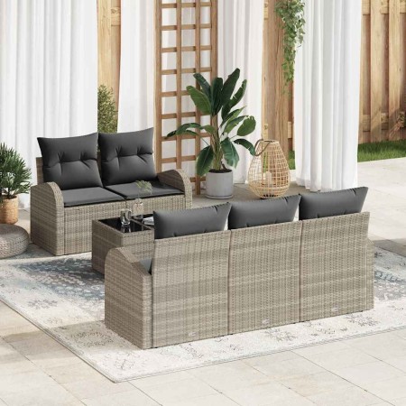 Conjunto de sofá de jardín Gris claro 55 x 55 x 37 cm en Sofás de exterior | Comprar online en Foru.es