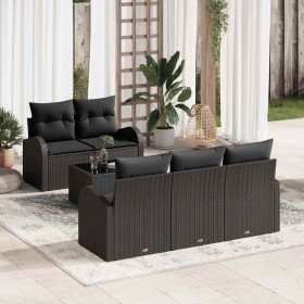 Conjunto de sofá de jardín Negro 55 x 55 x 37 cm en Sofás de exterior | Comprar online en Foru.es