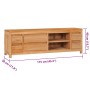 Mueble de TV de madera maciza de acacia 115x30x40 cm en Muebles TV | Comprar online en Foru.es