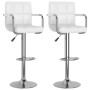Taburetes de cocina 2 unidades cuero sintético blanco en Taburetes de cocina | Comprar online en Foru.es