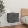 Mesita de noche de pared gris 50x36x40 cm de vidaXL, Taquillas y armarios de almacenamiento - Ref: Foro24-820980, Precio: 47,...