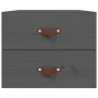 Mesita de noche de pared gris 50x36x40 cm de vidaXL, Taquillas y armarios de almacenamiento - Ref: Foro24-820980, Precio: 47,...