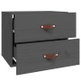 Mesita de noche de pared gris 50x36x40 cm de vidaXL, Taquillas y armarios de almacenamiento - Ref: Foro24-820980, Precio: 47,...